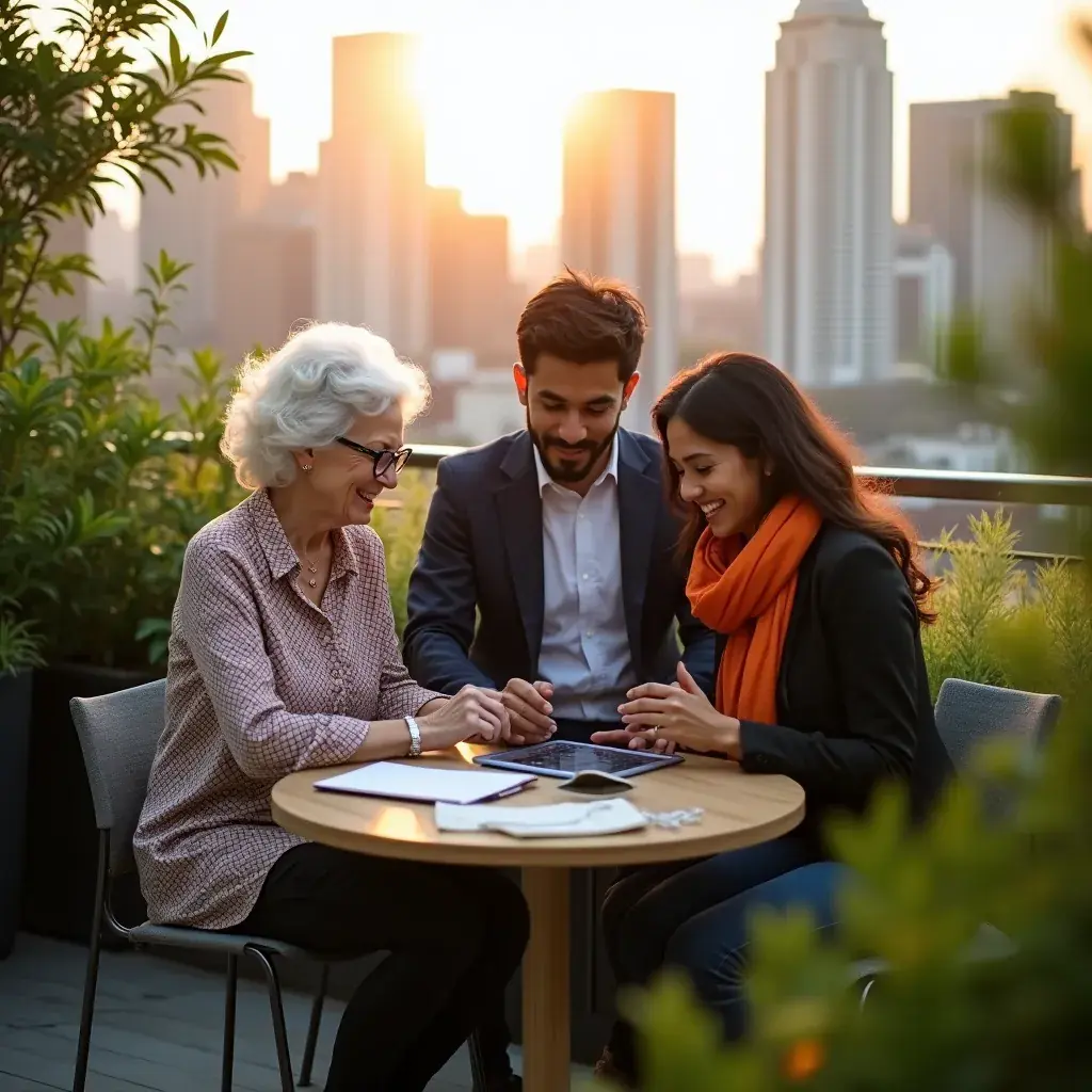 A user testing an app on a smartphone, focusing on usability features.